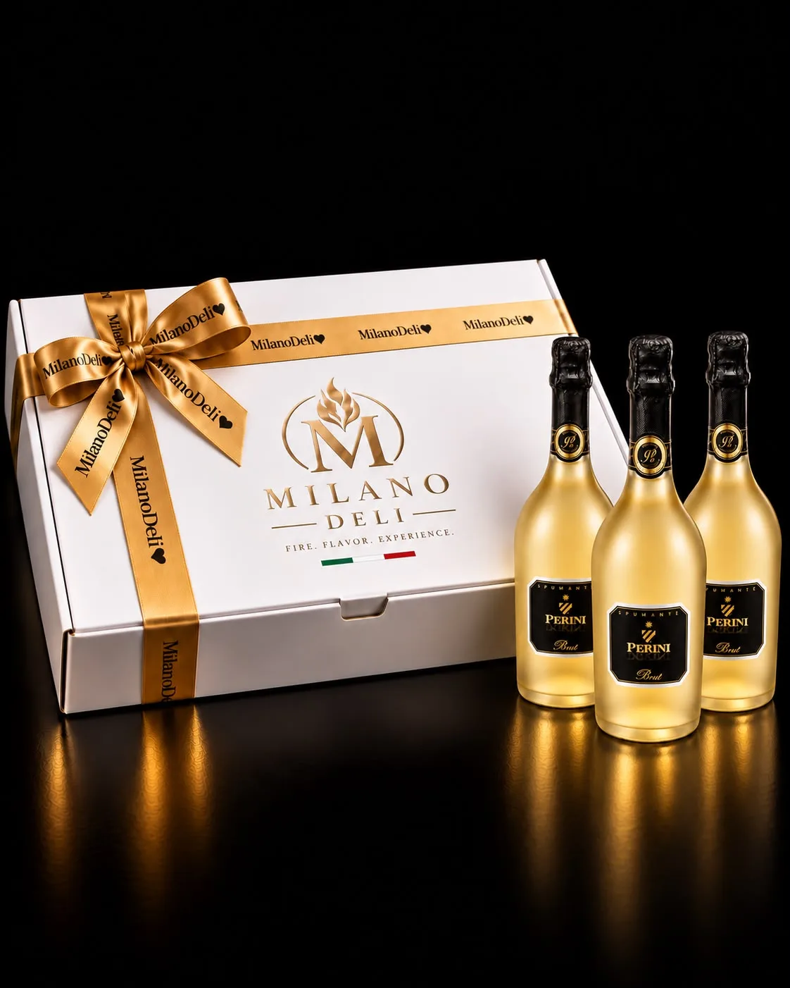 Mega Event Box cadou cu trei sticle Perini Brut pentru 14 persoane
