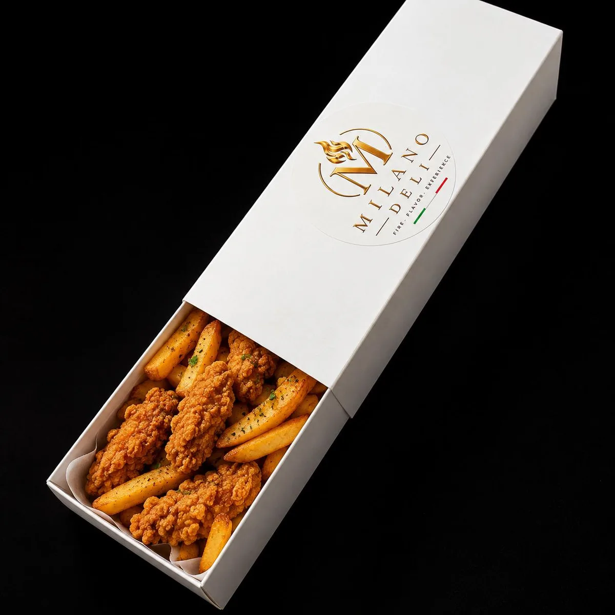 Crispy box cu 3 bucăți pui crispy