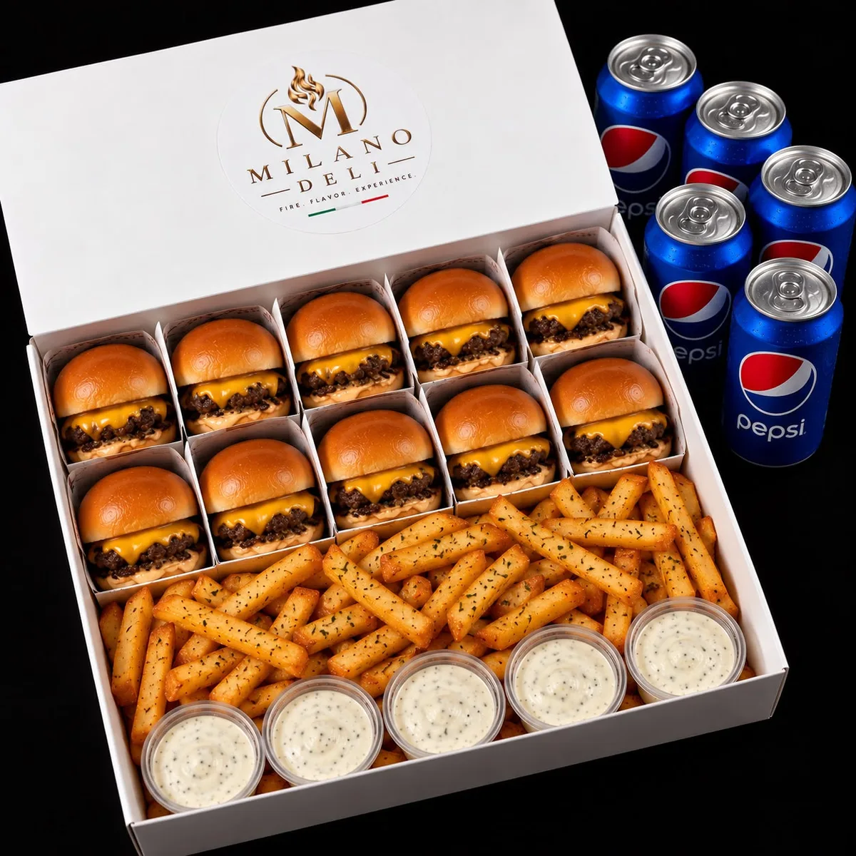 School smash box cu 10 burgeri
